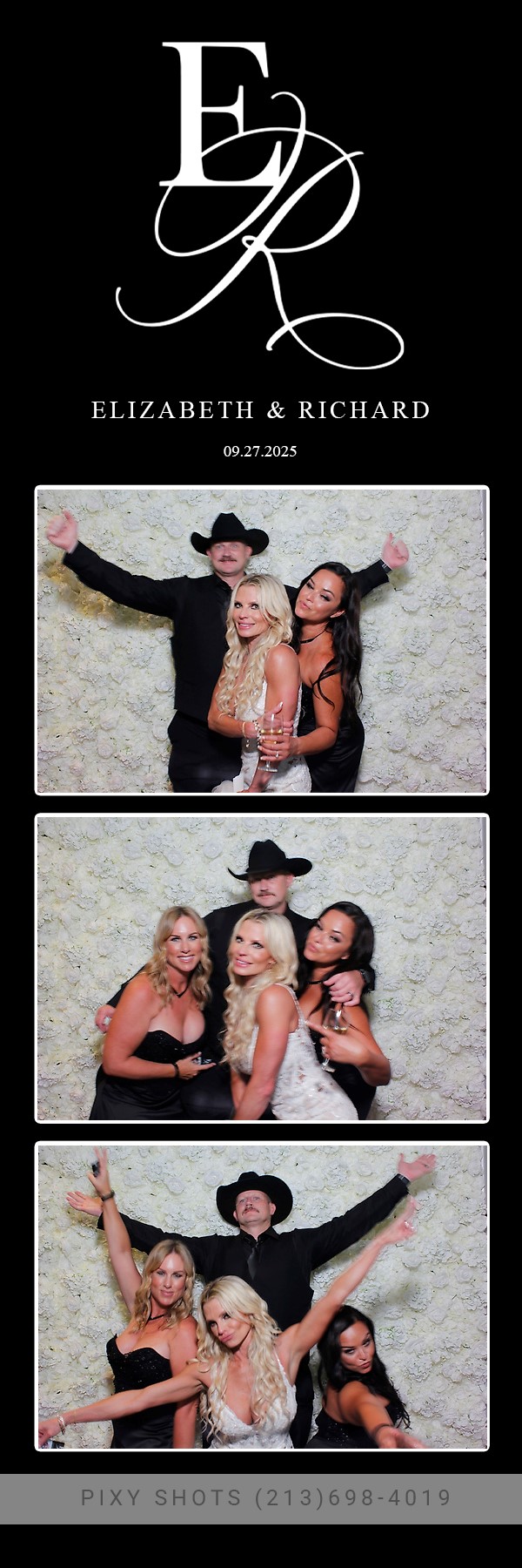 Elizabeth & Richard wedding photo strip