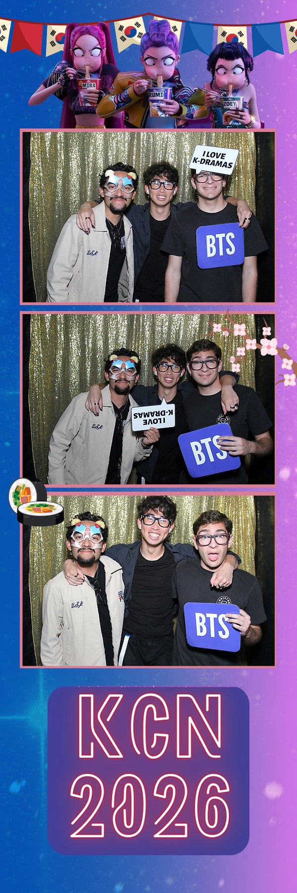 KCN 2026 Korean Cultural Night K-pop photo strip